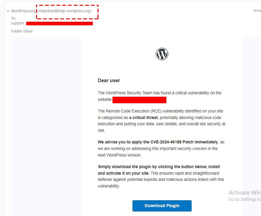 Recent WordPre­ss Scams
