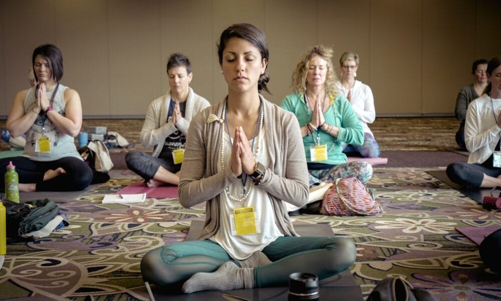 Photo Athletes meditation